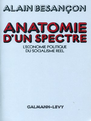 cover image of Anatomie d'un spectre